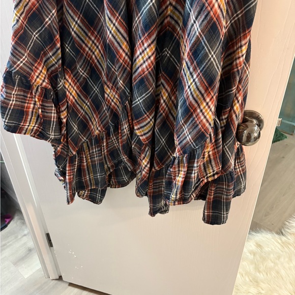 NATURAL LIFE Plaid Midi Skirt - Blue, Red, Yellow - Picture 4 of 5